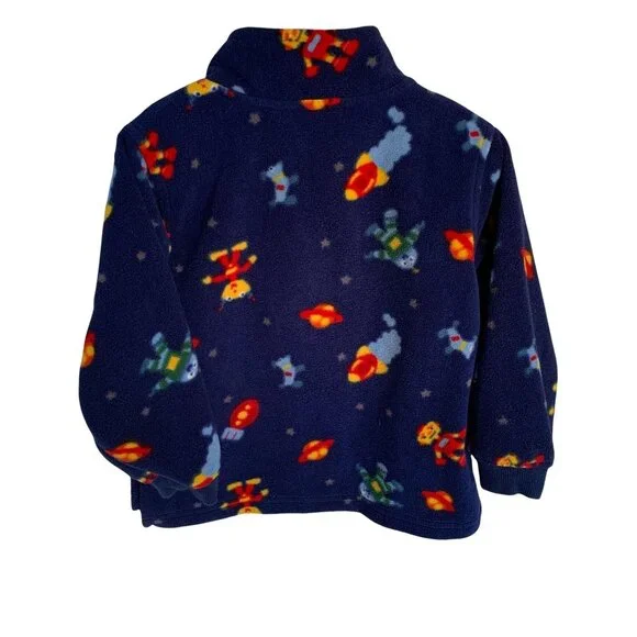 Vintage Sonoma Alien Print Fleece Pullover Sweatshirt 24 Months - Picture 5 of 5